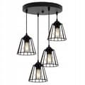Miniatyrbillede 5 af 9: SORT TRÅDLAMPE LOFT LED LYSELYSE