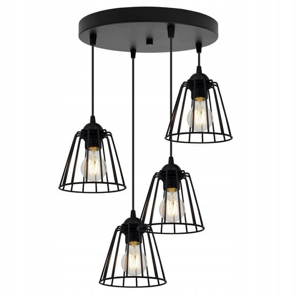 SORT TRÅDLAMPE LOFT LED LYSELYSE