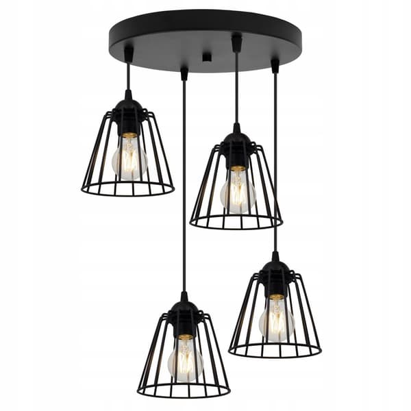 SORT TRÅDLAMPE LOFT LED LYSELYSE