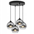 Miniatyrbillede 4 af 9: ELEGANT HÆNGELAMPE GLAS LAMPE SKÆRM KROM LED