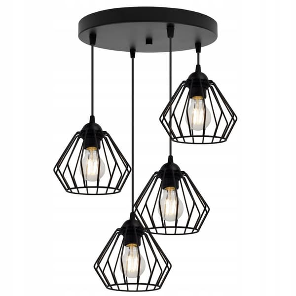SVART WIRE HÄNGLAMPA LOFT LED LJUSKRAN
