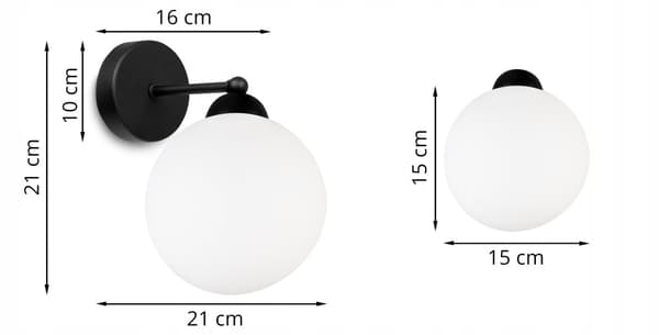 ELEGANTTI LAMPPU SEINÄVALAISIN Kattopallo VALKOINEN LED