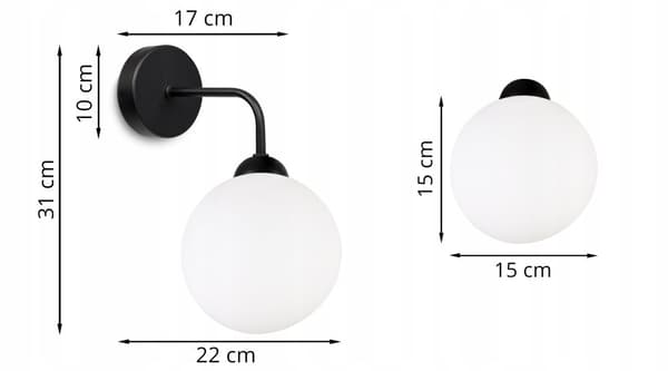ELEGANT LAMPA VÄGGLAMPA TAKKULA VIT LED