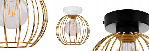 MODERN TAKLAMPA GULDTRÅDLAMPA LED