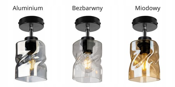 MODERNE LOFTSLAMPE ELEGANT GLASLAMPE