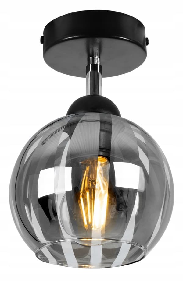 ELEGANT KROM LOFTSLAMPE, KUGLELAMPE, LED