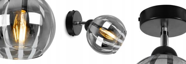ELEGANT KROM LOFTSLAMPE, KUGLELAMPE, LED