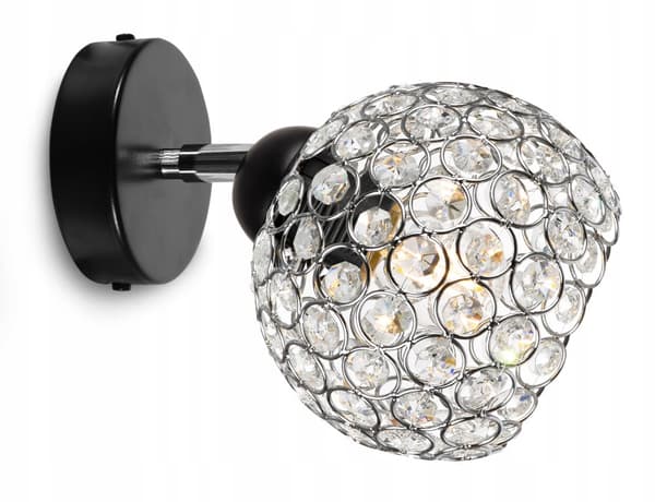 LOFT LOFTSLAMPE, KUGLEKRYSTAL, KROM LED