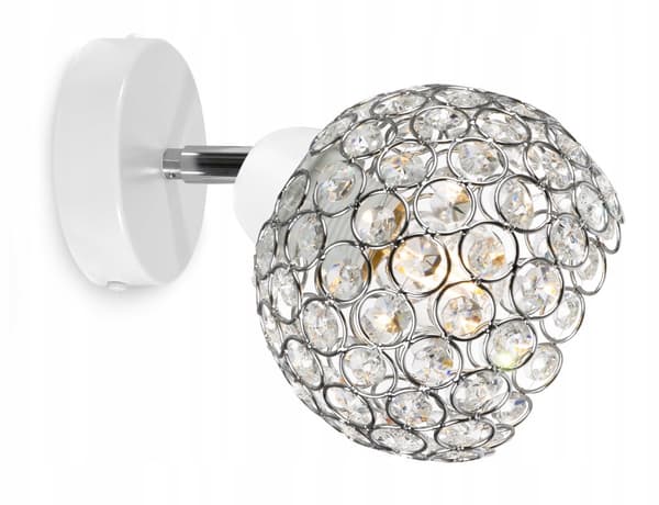 LOFT LOFTSLAMPE, KUGLEKRYSTAL, KROM LED