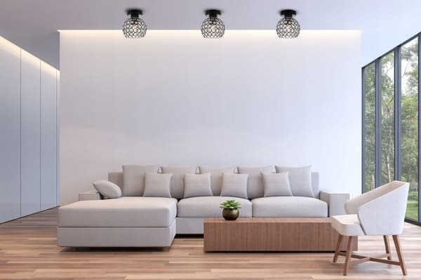 LOFT TAK LAMPA KRISTALKUL LED