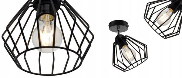 LOFT TAKSLAMPA VÄGGLAMPA EDISON RETRO LED