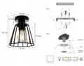 Miniatyrbillede 6 af 7: LOFT LOFTSLAMPE WIRE EDISON RETRO LED