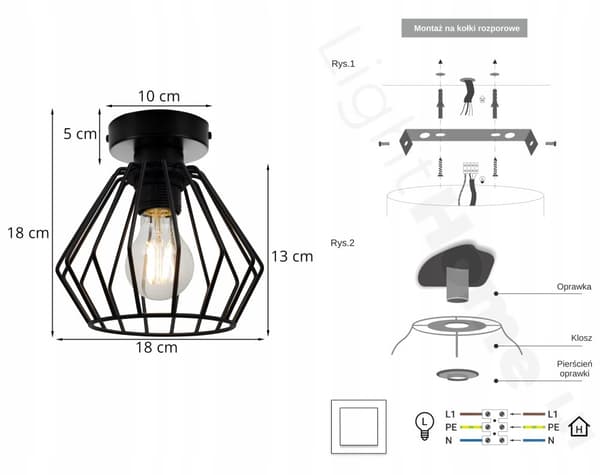 LOFT LOFTSLAMPE DIAMOND EDISON RETRO LED