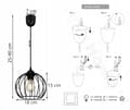 Miniatyrbillede 10 af 10: LOFT HÆNGELAMPE WIRE EDISON RETRO LED