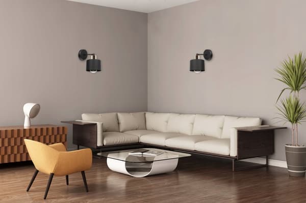 UNIK LAMPA VÄGGLAMPA ELEGANT METALLSKÄRM