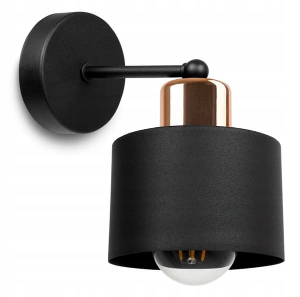 UNIK LAMPA VÄGGLAMPA ELEGANT METALLSKÄRM