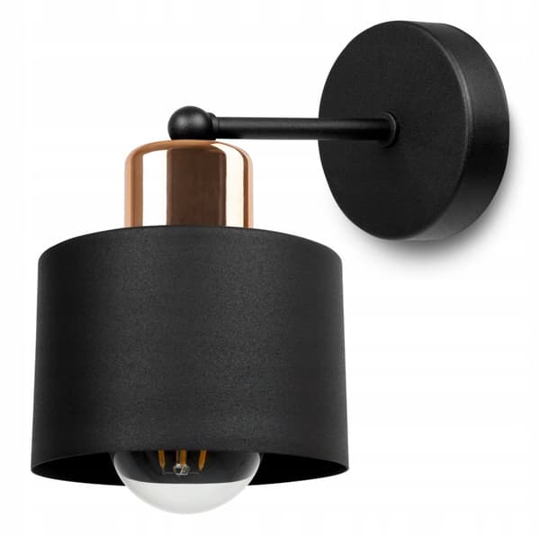UNIK LAMPA VÄGGLAMPA ELEGANT METALLSKÄRM