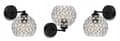 Miniatyrbild 4 av 9: MODERN LAMPA KNKIET ELEGANTA KRISTALLER KROM