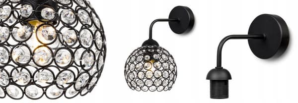 MODERN LAMPA KNKIET ELEGANTA LED-KRISTALLER