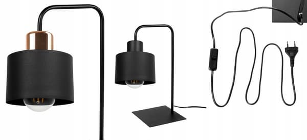 ELEGANT NATTBORDSLAMPA I METALL
