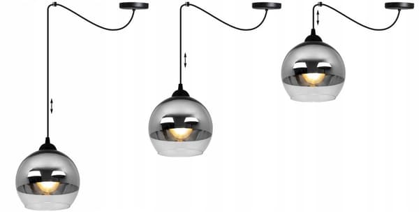 ELEGANT HÆNGELAMPE SPIDER BALL KROM LED
