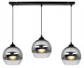Miniatyrbillede 4 af 9: ELEGANT HÆNGELAMPE GLAS LAMPE SKÆRM KROM LED