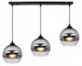 Miniatyrbillede 5 af 9: ELEGANT HÆNGELAMPE GLAS LAMPE SKÆRM KROM LED