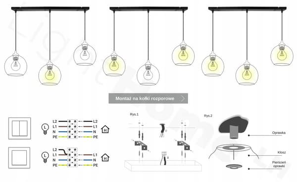 ELEGANT HÆNGELAMPE GLAS LAMPE SKÆRM KROM LED