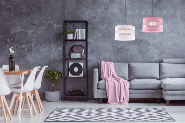 HÄNGANDE TAKSLAMPA LJUSKANT LAMPSKÄRM BARN