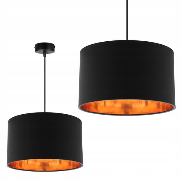 HÆNGE LOFTSLAMPE LYSKELYSE GULD CENTER LED