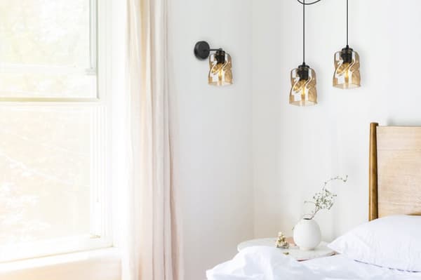 MODERN LAMPA VÄGGLAMPA VAL GLAS LAMPA LED