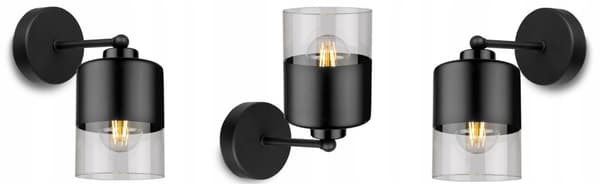 MODERN LAMPA KNKIET ELEGANT GLASSKÄRM