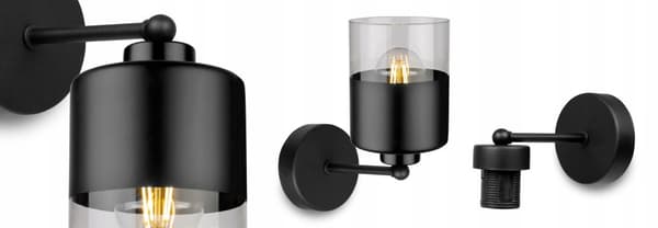 MODERN LAMPA KNKIET ELEGANT GLASSKÄRM