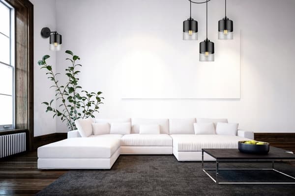 MODERN LAMPA KNKIET ELEGANT GLASSKÄRM