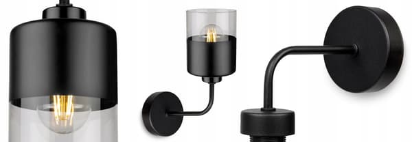 MODERN LAMPA KNKIET ELEGANT GLASSKÄRM