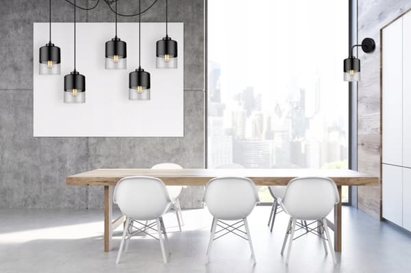 MODERN LAMPA KNKIET ELEGANT GLASSKÄRM