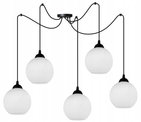 KLASSISK SPIDER HÄNGANDE LAMPA GLASSKÄRM