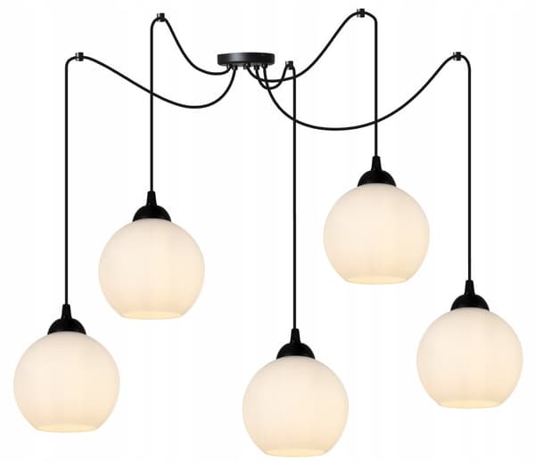 KLASSISK SPIDER HÄNGANDE LAMPA GLASSKÄRM