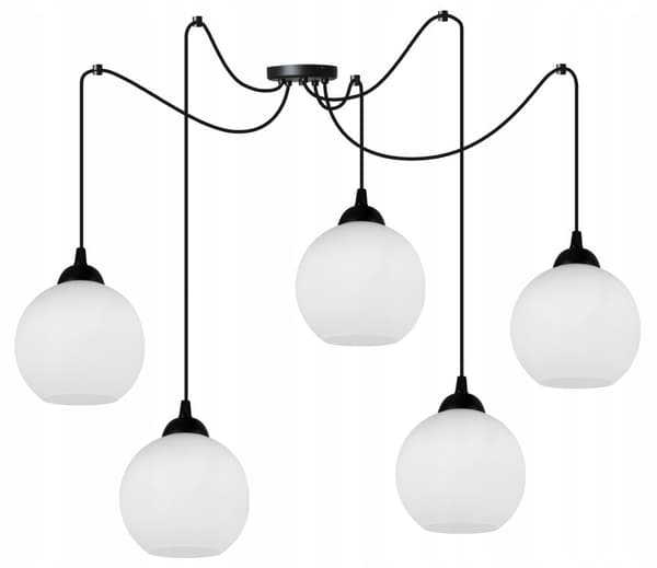 KLASSISK SPIDER HÄNGANDE LAMPA GLASSKÄRM