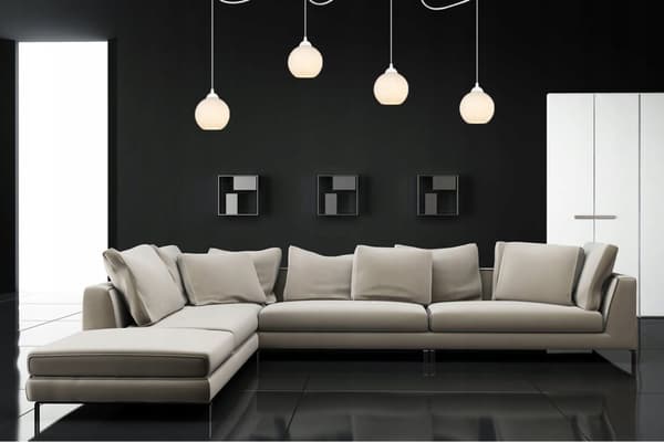 KLASSISK SPIDER HÄNGANDE LAMPA GLASSKÄRM