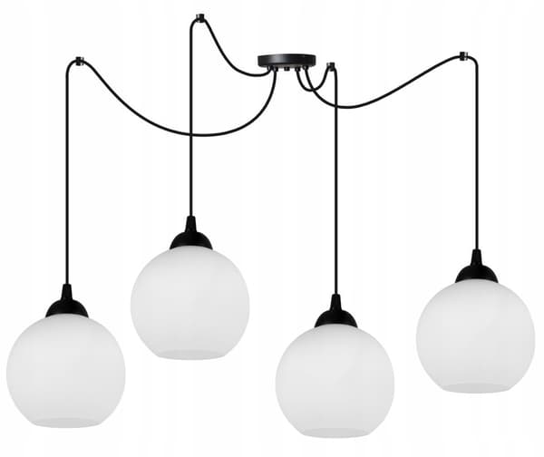 KLASSISK SPIDER HÄNGANDE LAMPA GLASSKÄRM