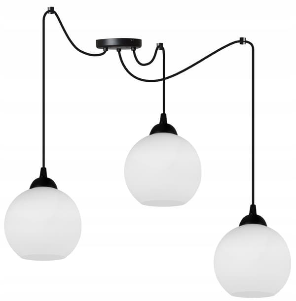 KLASSISK SPIDER HÄNGANDE LAMPA GLASSKÄRM