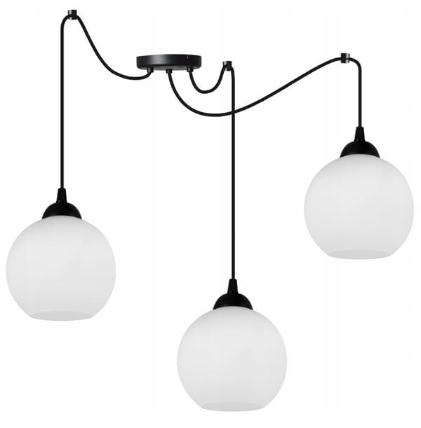 KLASSISK SPIDER HÄNGANDE LAMPA GLASSKÄRM