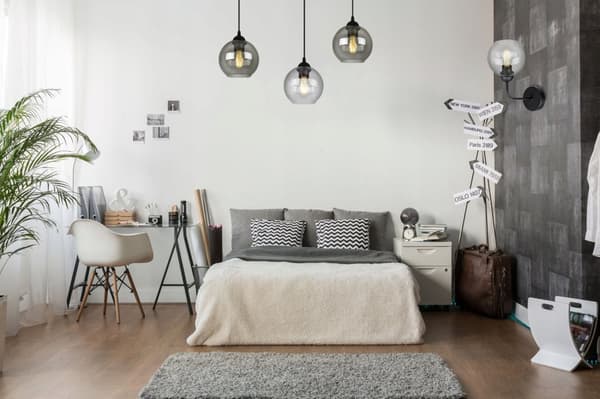 MODERN LAMPA KNKIET ELEGANT GLASSKÄRM