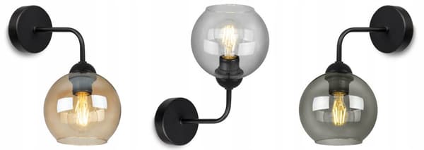 MODERN LAMPA KNKIET ELEGANT GLASSKÄRM