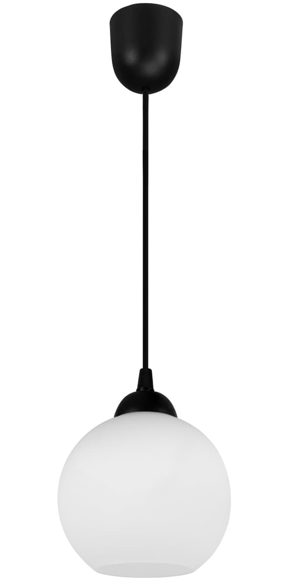 KLASSISK METALL HÄNGLAMPA GLASSKÄRM