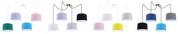 TAK HÄNGLAMPA SPIDER LAMPSKÄRM LED-FÄRGER
