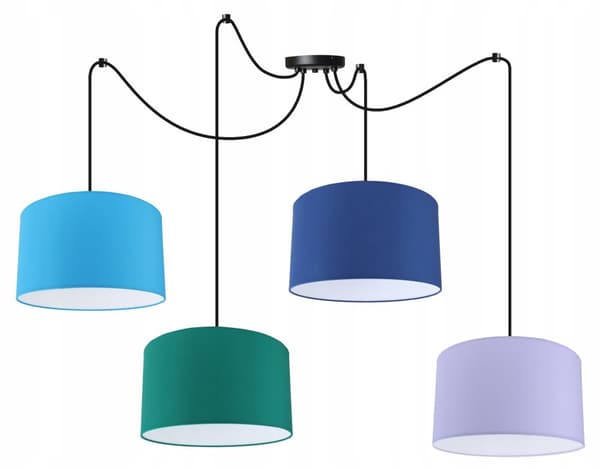 TAK HÄNGLAMPA SPIDER LAMPSKÄRM LED-FÄRGER