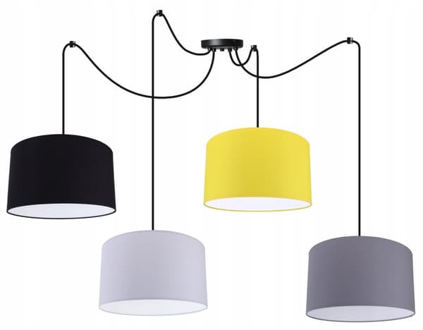 TAK HÄNGLAMPA SPIDER LAMPSKÄRM LED-FÄRGER