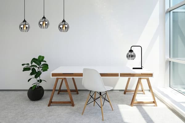 ELEGANT KROMGLAS HÆNGELAMPEKUGL